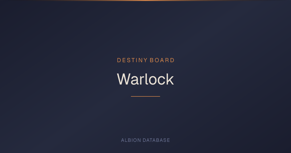 Warlock — Destiny Board - Albion Online Database