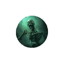 Veteran Haunted Brittle Skeleton