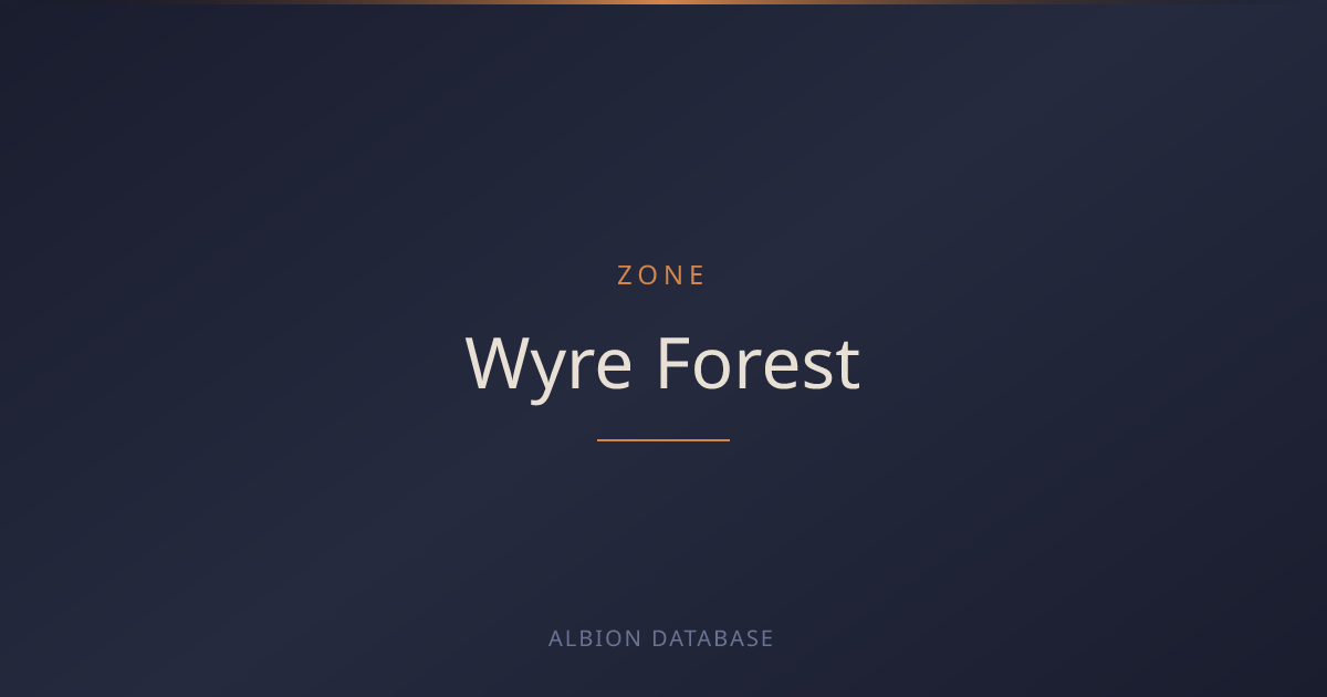 Albion Online Wyre Forest — Zone Guide & Resources - Albion Online Database