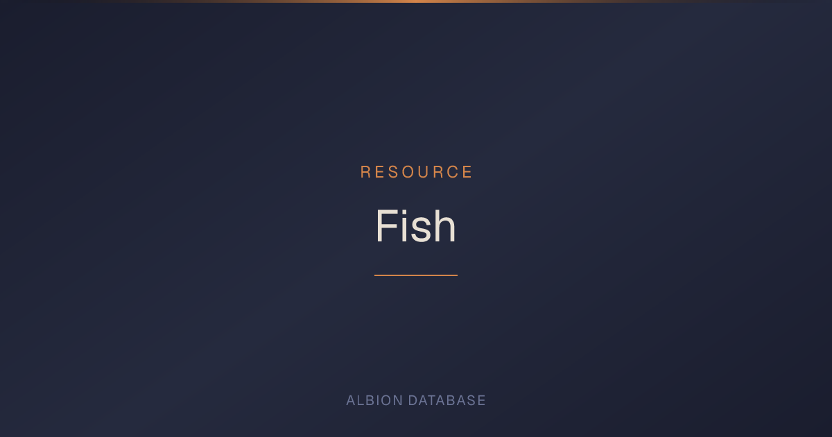 Albion Online Fish — Gathering Resource - Albion Online Database